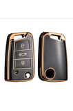 Volkswagen T-Cross Siyah-Gold Anahtar Kılıfı