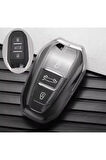 Citroen C4 Sustasız Anahtar Kılıfı Şeffaf