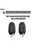 Citroen C4 Sustasız Anahtar Kılıfı Şeffaf-Füme