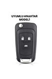 Chevrolet Cruze Beyaz Silver Anahtar Kılıfı