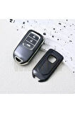 CR-V Exclusive Anahtarsız Çalıştırma Siyah-Silver Anahtar Kılıfı