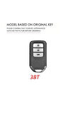 Honda Civic FC5 Exclusive Anahtarsız Çalıştırma Beyaz-Silver Anahtar Kılıfı