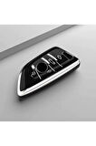 Bmw 3 Serisi G20 Siyah-Silver Anahtar Kılıfı