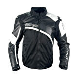 Forte Gt Motosiklet Montu Deri 2003055 AR54 Siyah Beyaz Full Koruma