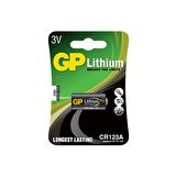 GP CR123A 3V Lityum Blister Pil 1 Adet