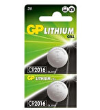 Gp Lithium Para Pil Cr 2016 - 6 adet