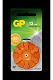 GP ZA13 1.4V Düğme Kulaklık Pili  6'lı Paket
