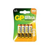 GP 15AU-2U4 Ultra Alkalin AA Kalem Pil 4'lü