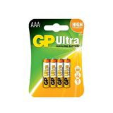 PİL AAA KALEM ULTRA ALKALİN DÖRTLÜ PAKET GP 24AU-2UE4