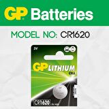 Gp CR1620 3V Alkalin Düğme Pil