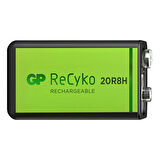 GP RECYKO 9 VOLT - 200 MAH NI-MH ŞARJLI PİL GP20R8H-2E1-(GPRHV208R075)