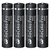 GP RECYKO PRO 800 MAH Nİ-MH 1.2 VOLT AAA İNCE KALEM ŞARJLI PİL 4LÜ PAKET GP85AAAHCB-2EB4 (GPRHCH83B205)