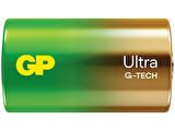 G-TECH Ultra Alkalin Kalın LR20 - D Boy 1.5V Pil 2'li Kart