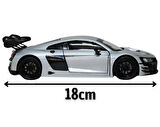 Motor Max Koleksiyon 1 / 24 Ölçek Audi R8 Lms Gt3 Metalik Gri Model Metal Araba