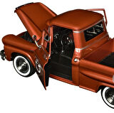 Motor Max Koleksiyon 1 / 24 Ölçek 1958 GMC 100 Pickup Model Metal Araba Kırmızı