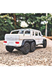 G63 Amg 6x6 Koleksiyon Metal Araba 12cm Lüks Araba Beyaz