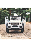 G63 Amg 6x6 Koleksiyon Metal Araba 12cm Lüks Araba Beyaz