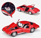 1963 Chevrolet Corvette 1:24 Model Metal Lisanslı Ürün Nex Welly