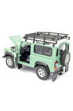 Land Rover Defender Jeep 1990 Model Araba - 1/24 Ölçek Yeşil