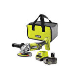Ryobi RAG18125-1C40S 1x4.0Ah Tek Akülü Avuç Taşlama 125 mm- 5133005643