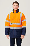 Linum Reflektörlü İş Güvenliği Parkası - Su ve Rüzgar Geçirmez, Yüksek Görünürlüklü Kışlık Mont