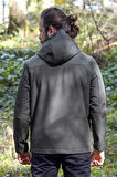 Fiyort FY 350 Flam2 Softshell Mont Su ve Rüzgar Geçirmez Outdoor Günlük Erkek Kapüşonlu Mont