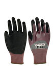 Starline E-151600 Köpük Nitril Kaplamalı İş Eldiveni Dayanıklı Kaymaz Tutuşlu Polyester Astar