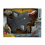 Sesli ve Işıklı Soldier Force Air Askeri Uçak  Hawk Attack Oyun Seti