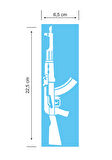 KLS-47 Folyo Kesim Etiket Beyaz 22,5 x 6,5 cm