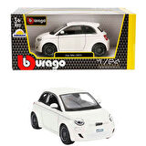 1:24 Fiat 500E 2023 Model Araba – Açılabilir Kapılı, Gerçekçi Mini Model, Koleksiyon Aracı
