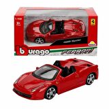 Burago 1/43 Ölçek Ferrari 488 SPIDER Model Araba