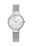 Obaku Denmark V241LXCWMC Quartz Hasır Gri Beyaz Kadran 29 mm Kadın Kol Saati