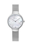 Obaku Denmark V241LXCWMC Quartz Hasır Gri Beyaz Kadran 29 mm Kadın Kol Saati