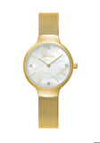 Obaku Denmark V241LXGWMG Hasır Altın Quartz Kristal 29 mm Kadın Kol Saati 