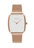 Obaku Denmark V267LXVIMV Quartz Hasır Rose Beyaz Kadran 27 mm Kadın Kol Saati