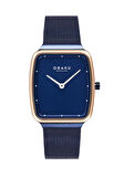 Obaku Denmark V267LXSLML Quartz Hasır Lacivert Safir Cam 27 mm Kadın Kol Saati
