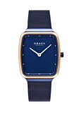 Obaku Denmark V267LXSLML Quartz Hasır Lacivert Safir Cam 27 mm Kadın Kol Saati