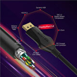 UNITEK DISPLAYPORT 1.4 KABLO 2MT 8K&60Hz (C1624BK-2M)