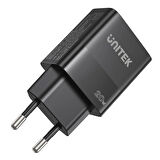 Unitek 20W Hızlı Şarj Adaptörü 1*USB-C 1*USB-A (P1124ABK-EU)
