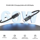 UNITEK USB2.0 TYPE-C 60W LED ŞARJ KABLOSU