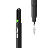 Momax TP10B Mag Link Manyetik Aktif Stylus Pen Tablet Telefon Çizim&Yazı Kalemi Siyah