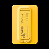 Momax 1-Power X Pro 5000mah Dahili USB-C Kablolu Manyetik Kablosuz Powerbank Sarı