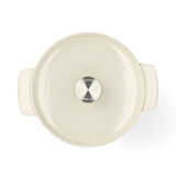 Kitchenaid CC006056 Döküm Demir Tencere 22 cm / 3.3 L Almond Krem