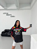 Redbull Baskılı Oversize Unisex T-Shirt