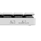 Keychron K3 Max %75 RGB Türkçe Red Switch Kablosuz Beyaz Mekanik Klavye