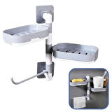 BUFFER® Çoklu Sabun Tutucu Fonksiyonel Banyo Sabunluk