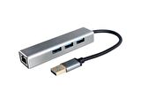 Vcom Dh312A Usb 3.0 To Usb3.0 3+Rj45 Çoklayıcı / Vcom