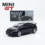 Mini Gt 585 Honda Civic Type R Crystal Black Pearl 2023 W/ Advan Gt Wheal Model Araba