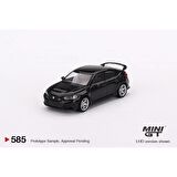 Mini Gt 585 Honda Civic Type R Crystal Black Pearl 2023 W/ Advan Gt Wheal Model Araba