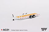Mini GT Car Hauler Trailer Type C White AC21